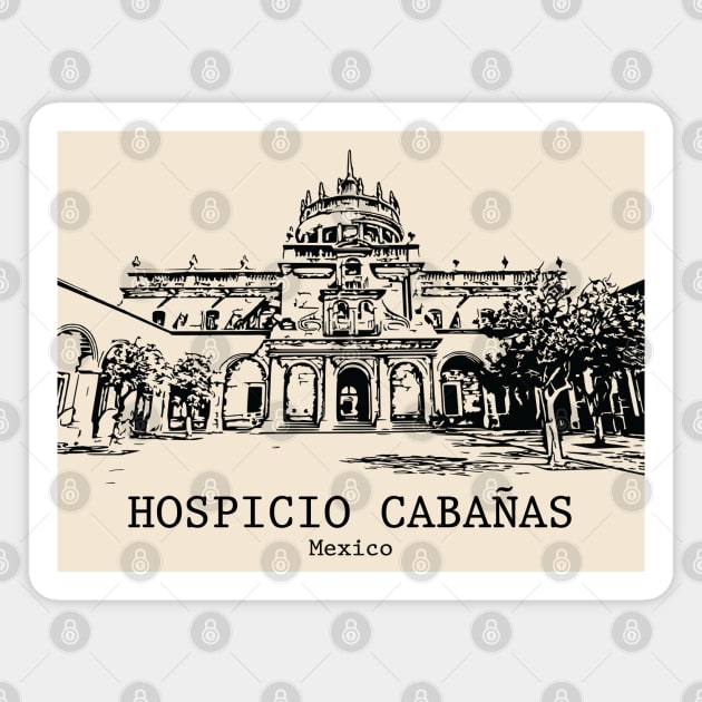 Hospicio Cabañas - Mexico Magnet by Lakeric